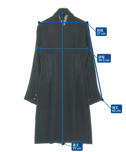 DRIES VAN NOTEN（ドリスヴァンノッテン）シャツワンピース 黒 サイズ:36(XS位) レディース/2200666111029