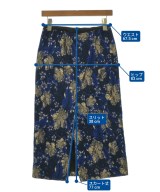 DRIES VAN NOTEN（ドリスヴァンノッテン）ロング・マキシ丈スカート 紺 サイズ:34(XXS位) レディース/2200667865013