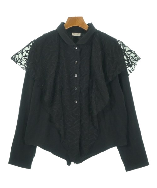 DRIES VAN NOTEN(ドリスヴァンノッテン)カジュアルシャツ 黒 サイズ:XS/2200670236015