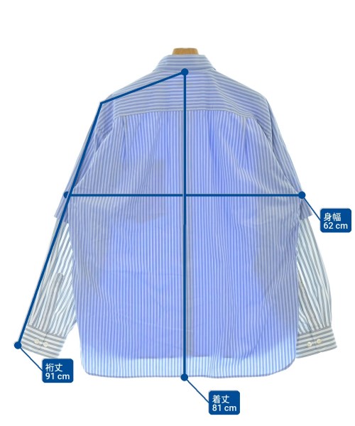 DRIES VAN NOTEN（ドリスヴァンノッテン）カジュアルシャツ 青 サイズ:L メンズ/2200671016081