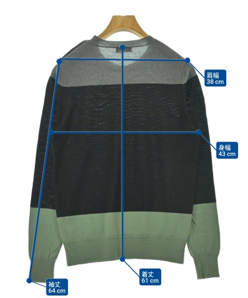 DRIES VAN NOTEN（ドリスヴァンノッテン）ニット・セーター グレー サイズ:S メンズ/2200668136099