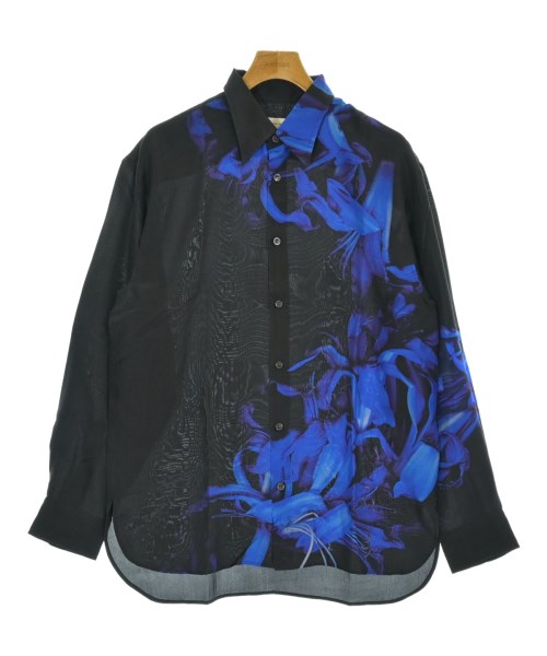 DRIES VAN NOTEN(ドリスヴァンノッテン)カジュアルシャツ 黒 サイズ:S/2200672413025