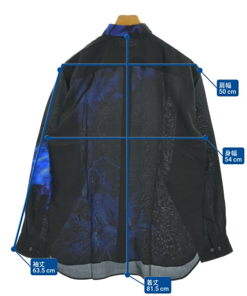 DRIES VAN NOTEN（ドリスヴァンノッテン）カジュアルシャツ 黒 サイズ:S メンズ/2200672413025