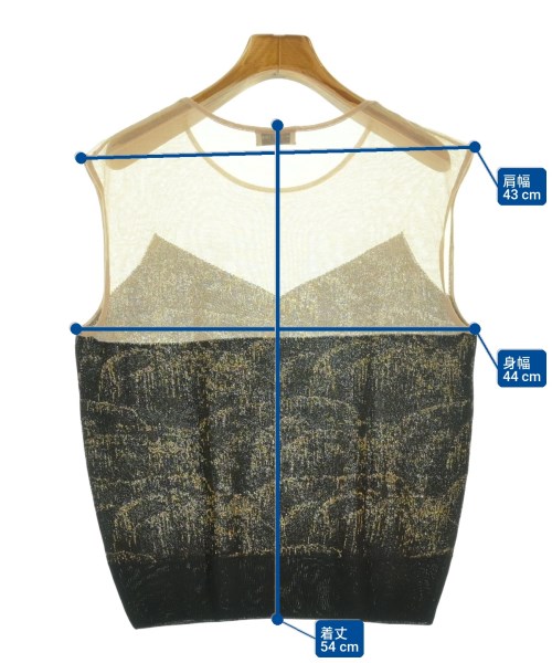 DRIES VAN NOTEN（ドリスヴァンノッテン）ベスト/ノースリーブ ベージュ サイズ:XS レディース/2200723982043