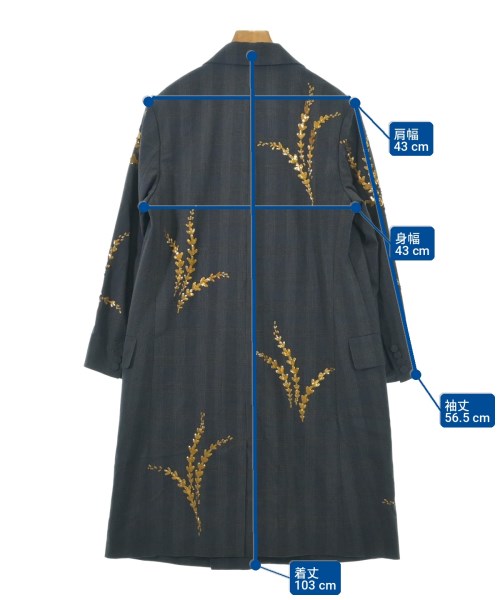 DRIES VAN NOTEN（ドリスヴァンノッテン）チェスターコート グレー サイズ:S レディース/2200731520138