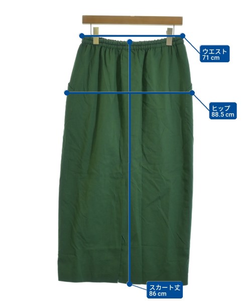 DRIES VAN NOTEN（ドリスヴァンノッテン）ロング・マキシ丈スカート 緑 サイズ:38(S位) レディース/2200734719027