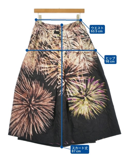 DRIES VAN NOTEN（ドリスヴァンノッテン）ロング・マキシ丈スカート 黒 サイズ:34(XXS位) レディース/2200736744072