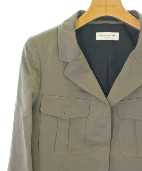 DRIES VAN NOTEN（ドリスヴァンノッテン）カジュアルジャケット 茶 サイズ:34(XS位) レディース/2200720728125