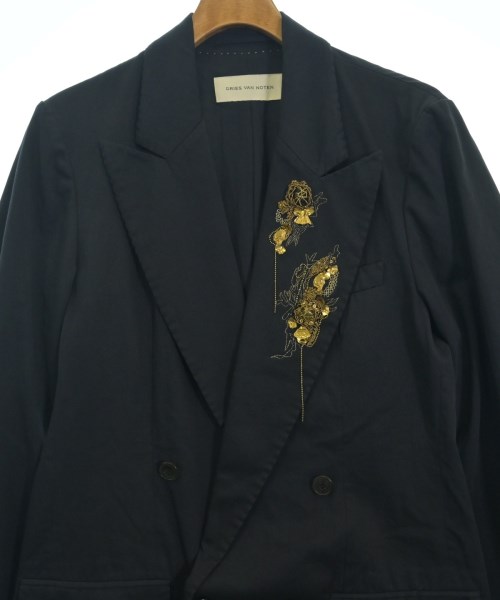 DRIES VAN NOTEN（ドリスヴァンノッテン）テーラードジャケット 紺 サイズ:48(L位) メンズ/2200721627014