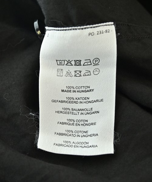 DRIES VAN NOTEN（ドリスヴァンノッテン）カジュアルシャツ 黒 サイズ:L メンズ/2200724980079