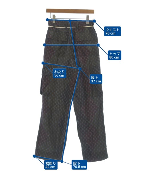 DRIES VAN NOTEN（ドリスヴァンノッテン）カーゴパンツ 赤 サイズ:34(XXS位) レディース/2200727116024