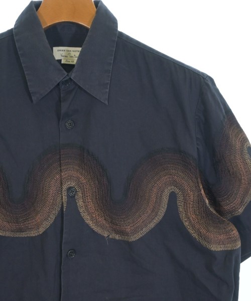 DRIES VAN NOTEN（ドリスヴァンノッテン）カジュアルシャツ 紺 サイズ:48(L位) メンズ/2200728846029