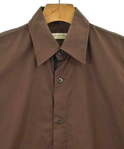 DRIES VAN NOTEN（ドリスヴァンノッテン）カジュアルシャツ 茶 サイズ:44(S位) メンズ/2200683679045