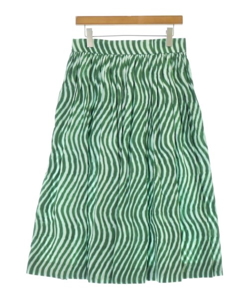 DRIES VAN NOTEN（ドリスヴァンノッテン）ひざ丈スカート 緑 サイズ:34(XS位) レディース/2200678970096