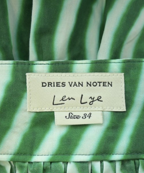 DRIES VAN NOTEN（ドリスヴァンノッテン）ひざ丈スカート 緑 サイズ:34(XS位) レディース/2200678970096