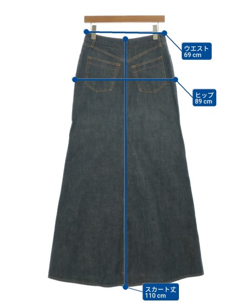 DRIES VAN NOTEN（ドリスヴァンノッテン）ロング・マキシ丈スカート 紺 サイズ:38(S位) レディース/2200685142011