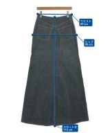 DRIES VAN NOTEN（ドリスヴァンノッテン）ロング・マキシ丈スカート 紺 サイズ:38(S位) レディース/2200685142011