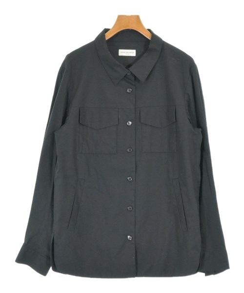 DRIES VAN NOTEN(ドリスヴァンノッテン)カジュアルシャツ 黒 サイズ:36(XS位)/2200686282143
