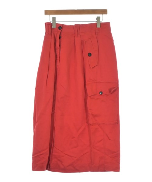 DRIES VAN NOTEN(ドリスヴァンノッテン)ロング・マキシ丈スカート 赤 サイズ:36(XS位)/2200687313051