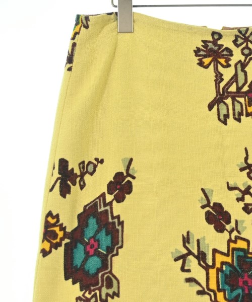 DRIES VAN NOTEN（ドリスヴァンノッテン）ひざ丈スカート 黄 サイズ:38(S位) レディース/2200683109061