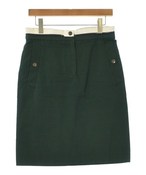 DRIES VAN NOTEN(ドリスヴァンノッテン)ひざ丈スカート 緑 サイズ:36(XS位)/2200683109092