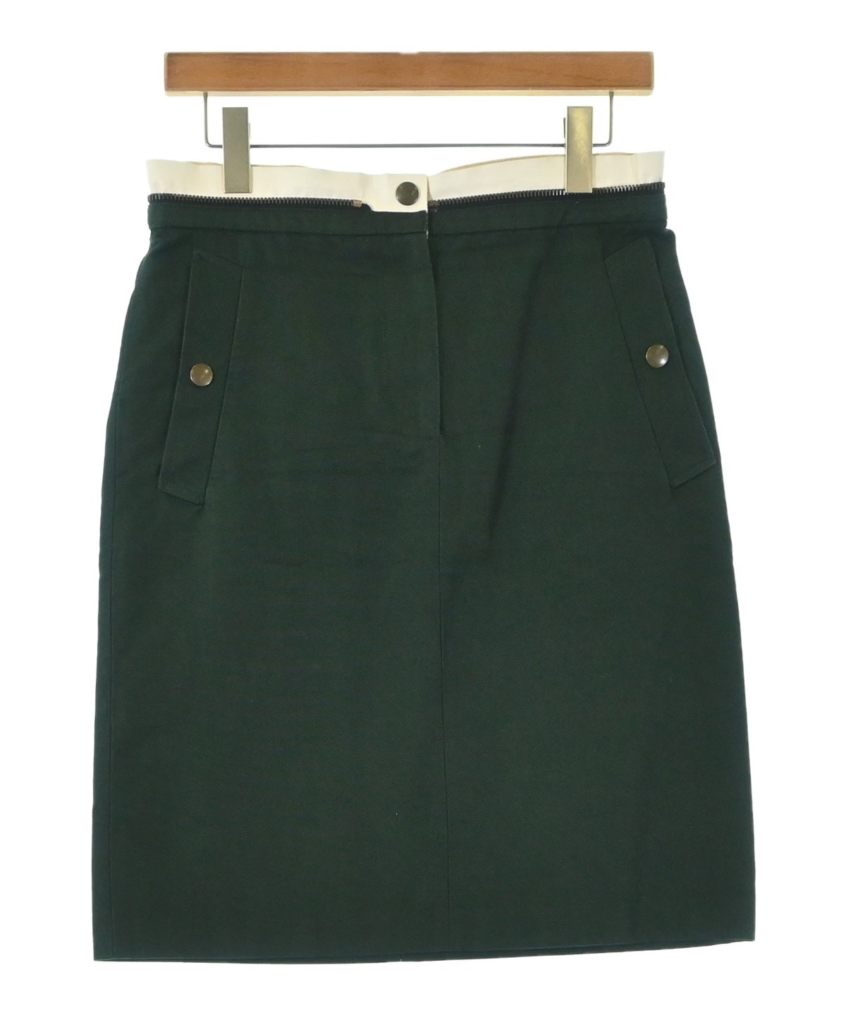 DRIES VAN NOTEN（ドリスヴァンノッテン）ひざ丈スカート 緑 サイズ:36