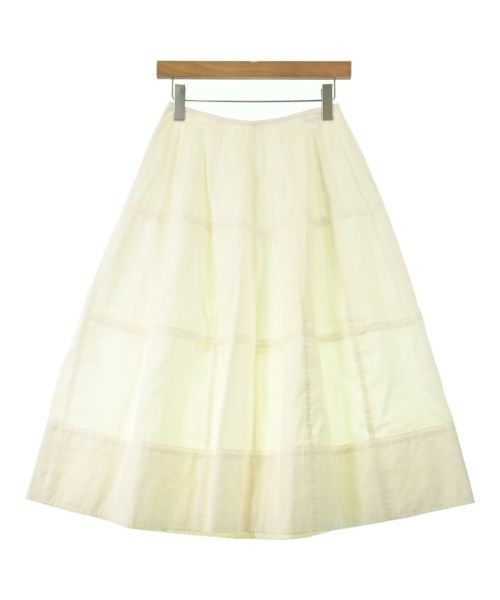 DRIES VAN NOTEN(ドリスヴァンノッテン)ロング・マキシ丈スカート 白 サイズ:36(XS位)/2200690330014