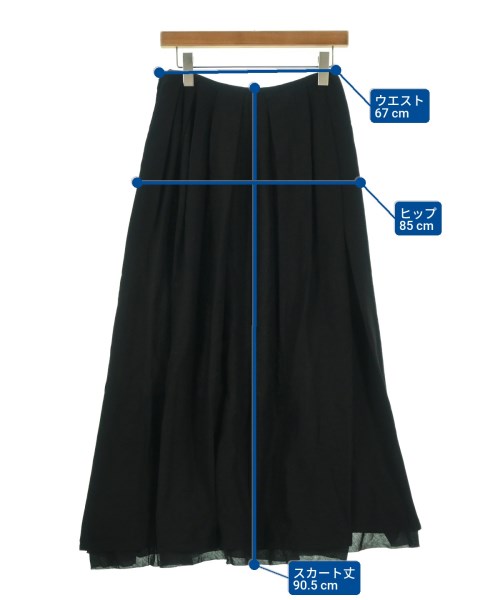 DRIES VAN NOTEN（ドリスヴァンノッテン）ロング・マキシ丈スカート 黒 サイズ:36(XS位) レディース/2200690330021