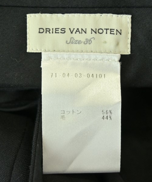 DRIES VAN NOTEN（ドリスヴァンノッテン）スラックス 黒 サイズ:36(XS位) レディース/2200690858082