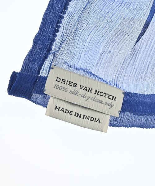 DRIES VAN NOTEN（ドリスヴァンノッテン）ストール 青 サイズ