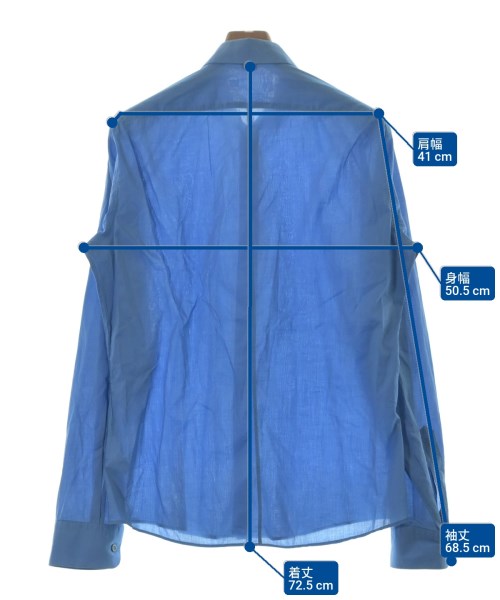 DRIES VAN NOTEN（ドリスヴァンノッテン）カジュアルシャツ 青 サイズ:48(L位) メンズ/2200679521051