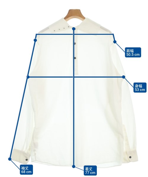 DRIES VAN NOTEN（ドリスヴァンノッテン）カジュアルシャツ 白 サイズ:48(XL位) メンズ/2200688047061