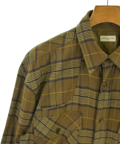 DRIES VAN NOTEN（ドリスヴァンノッテン）カジュアルシャツ 茶 サイズ:S メンズ/2200693274032