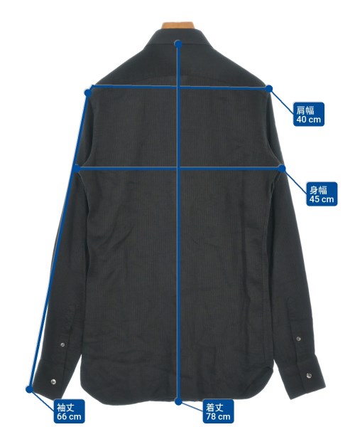 ANN DEMEULEMEESTER（アンドゥムルメステール）カジュアルシャツ 黒 サイズ:XXS レディース/2200627019029