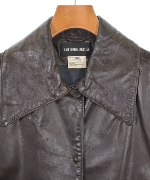 ANN DEMEULEMEESTER（アンドゥムルメステール）ステンカラーコート 茶 サイズ:36(XS位) レディース/2200636680029