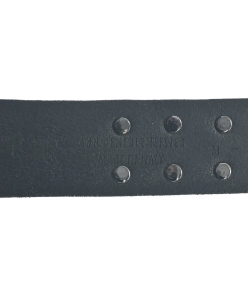 ANN DEMEULEMEESTER（アンドゥムルメステール）ベルト 黒 サイズ:M メンズ/2200637191616