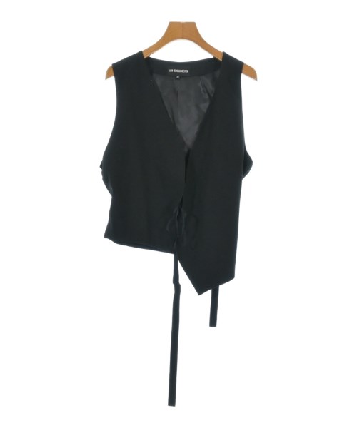 ANN DEMEULEMEESTER(アンドゥムルメステール)ベスト 黒 サイズ:40(M位)/2200625163618