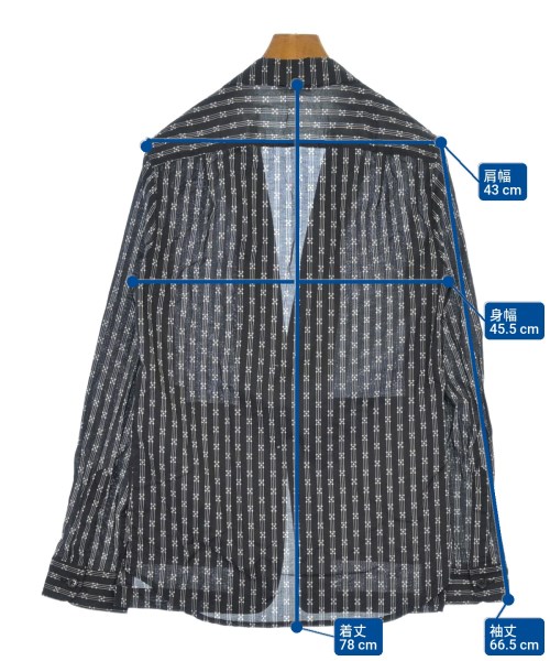 ANN DEMEULEMEESTER（アンドゥムルメステール）カジュアルジャケット 黒 サイズ:5(XXL位) メンズ/2200612077232