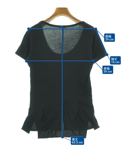 ANN DEMEULEMEESTER（アンドゥムルメステール）Tシャツ・カットソー 黒 サイズ:XXS レディース/2200627339318