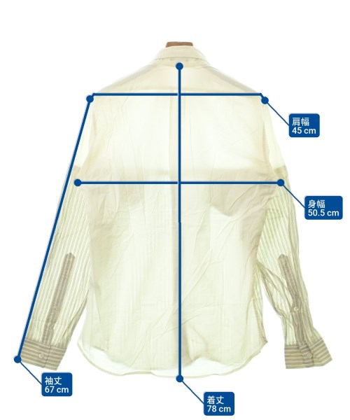 ANN DEMEULEMEESTER（アンドゥムルメステール）カジュアルシャツ 黄 サイズ:XXS メンズ/2200630736036