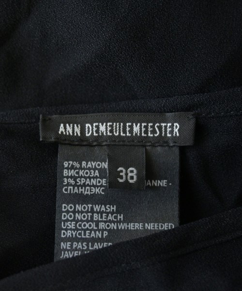 ANN DEMEULEMEESTER（アンドゥムルメステール）ワンピース 黒 サイズ:38(S位) レディース/2200609378069