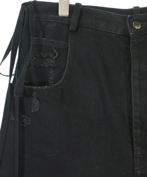 ANN DEMEULEMEESTER（アンドゥムルメステール）デニムパンツ 黒 サイズ:36(XS位) レディース/2200674145016