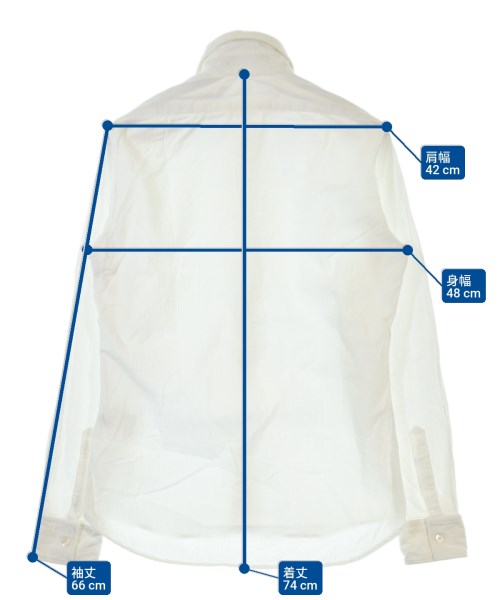 ANN DEMEULEMEESTER（アンドゥムルメステール）カジュアルシャツ 白 サイズ:XS メンズ/2200678460214