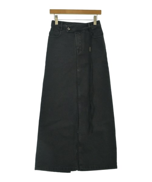 ANN DEMEULEMEESTER(アンドゥムルメステール)ロング・マキシ丈スカート グレー サイズ:36(XS位)/2200678078013