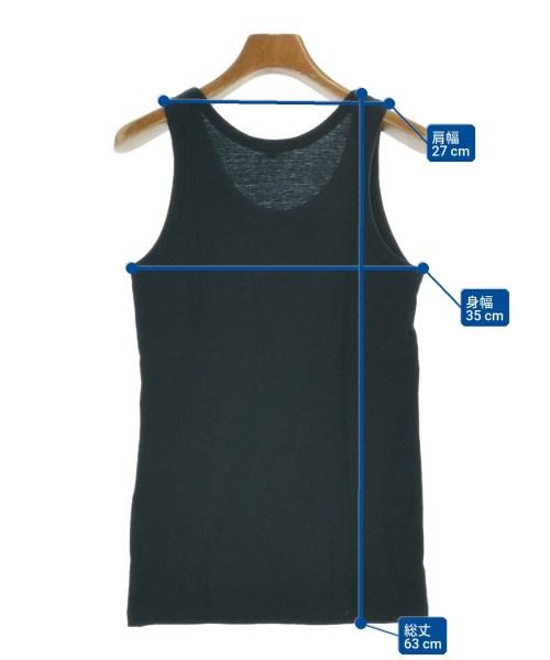ANN DEMEULEMEESTER（アンドゥムルメステール）タンクトップ 黒 サイズ:34(XXS位) レディース/2200680475152