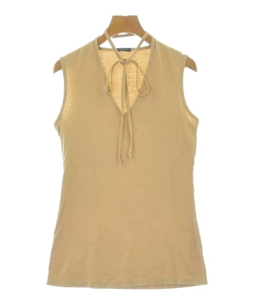 ANN DEMEULEMEESTER(アンドゥムルメステール)タンクトップ 茶 サイズ:M/2200690079166