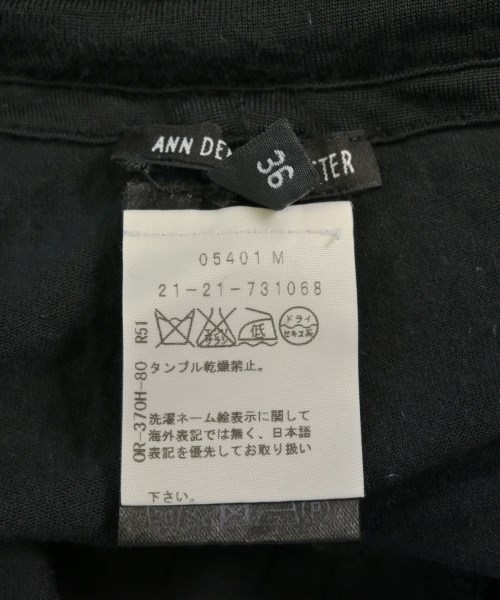 ANN DEMEULEMEESTER（アンドゥムルメステール）ショートパンツ 黒 サイズ:36(XS位) レディース/2200694469154
