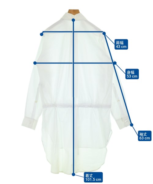 ANN DEMEULEMEESTER（アンドゥムルメステール）カジュアルシャツ 白 サイズ:36(XS位) レディース/2200691802398
