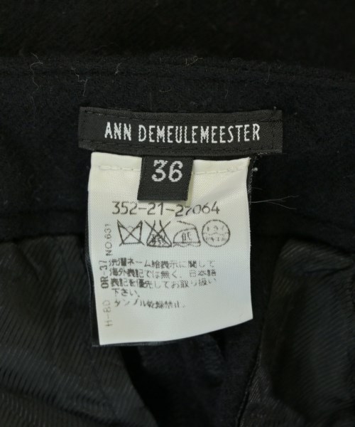 ANN DEMEULEMEESTER（アンドゥムルメステール）ミニスカート 黒 サイズ:36(XS位) レディース/2200691802411