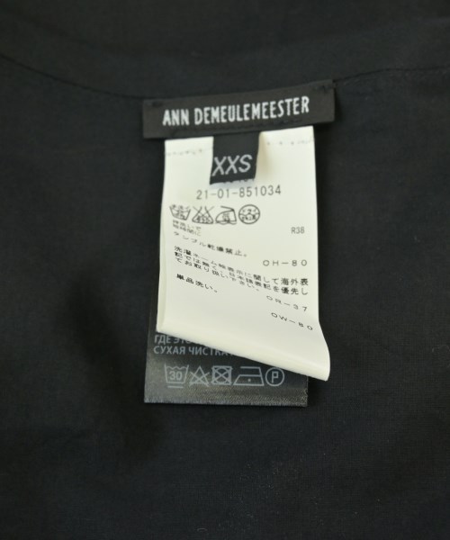 ANN DEMEULEMEESTER（アンドゥムルメステール）カジュアルシャツ 黒 サイズ:XXS メンズ/2200691802503